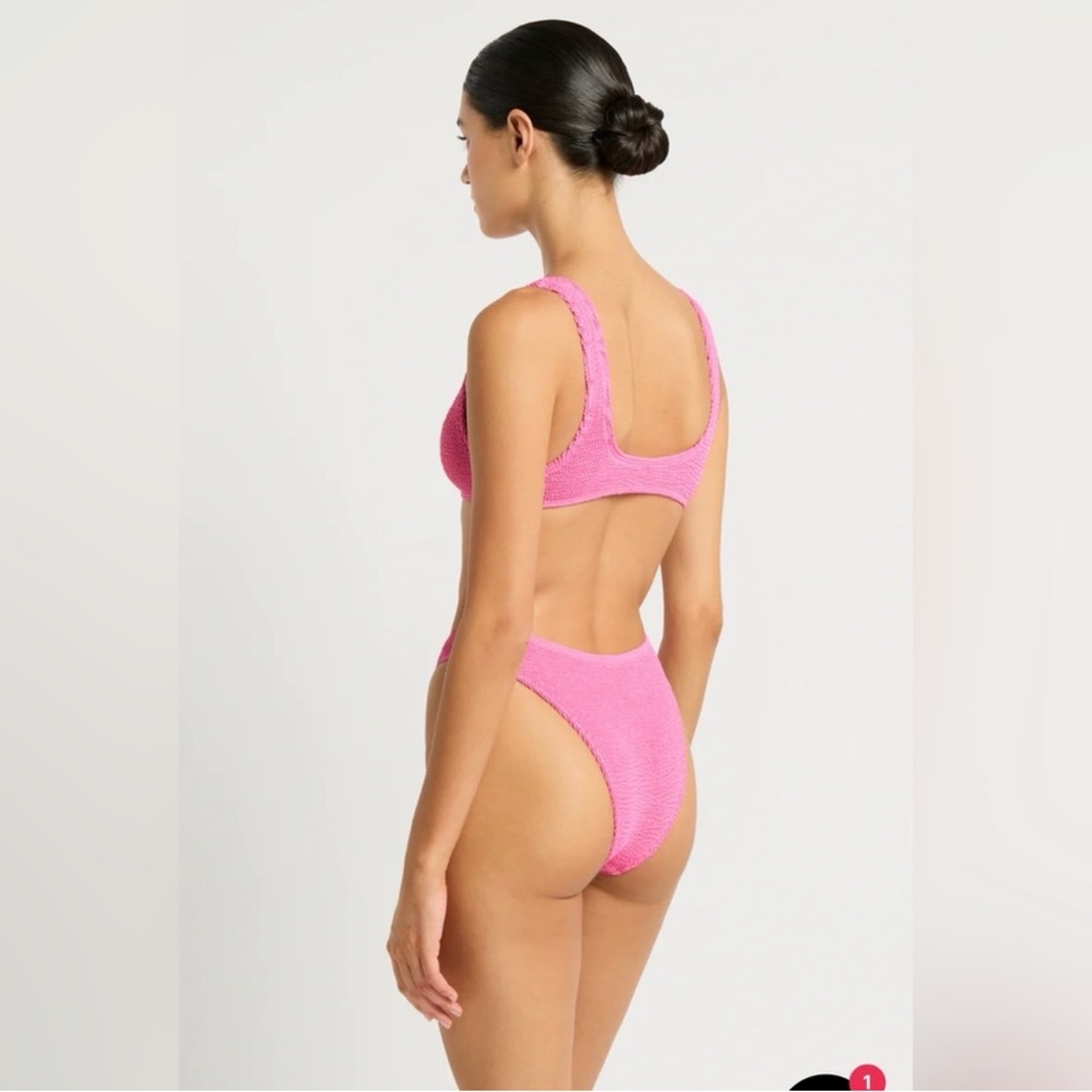 Bond-eye Swim Bikini Set Scout Bikini Top and Scene Bikini Bottom NWT Ribbed OS - Picture 13 of 13